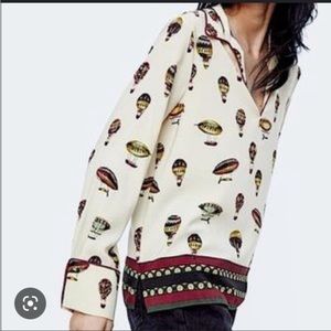 Zara Hot Air Balloon Blouse
